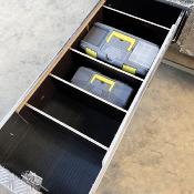 Kit séparateurs et tapis de coffre pour 1 tiroir (coffre réf.05828)
