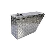 Coffre aluminium 50L Dim. 750 x 220 x 400 mm - Alu brut